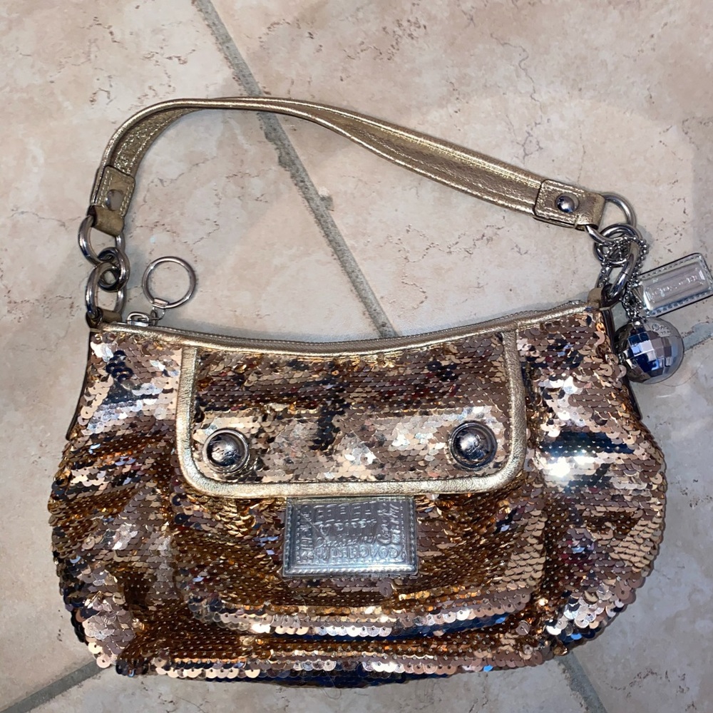 Sequin Coach Bag